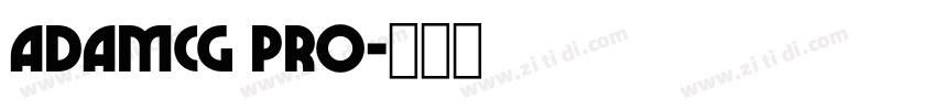 ADAMCG PRO字体转换